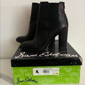 Sam Edelman Black High Heel Boots